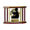 [EX103] Executive 4-Pillar Gold & Rosewood Piano Finish Clock  Thumbnail