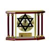 [EX103] Executive 4-Pillar Gold & Rosewood Piano Finish Clock  Thumbnail