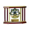 [EX103] Executive 4-Pillar Gold & Rosewood Piano Finish Clock  Thumbnail