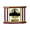 [EX103] Executive 4-Pillar Gold & Rosewood Piano Finish Clock  Thumbnail