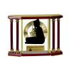 [EX103] Executive 4-Pillar Gold & Rosewood Piano Finish Clock  Thumbnail