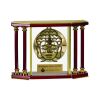 [EX103] Executive 4-Pillar Gold & Rosewood Piano Finish Clock  Thumbnail