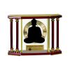 [EX103] Executive 4-Pillar Gold & Rosewood Piano Finish Clock  Thumbnail