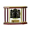 [EX103] Executive 4-Pillar Gold & Rosewood Piano Finish Clock  Thumbnail