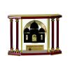 [EX103] Executive 4-Pillar Gold & Rosewood Piano Finish Clock  Thumbnail