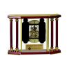[EX103] Executive 4-Pillar Gold & Rosewood Piano Finish Clock  Thumbnail