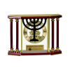[EX103] Executive 4-Pillar Gold & Rosewood Piano Finish Clock  Thumbnail