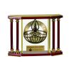 [EX103] Executive 4-Pillar Gold & Rosewood Piano Finish Clock  Thumbnail