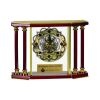 [EX103] Executive 4-Pillar Gold & Rosewood Piano Finish Clock  Thumbnail