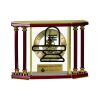 [EX103] Executive 4-Pillar Gold & Rosewood Piano Finish Clock  Thumbnail