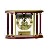 [EX103] Executive 4-Pillar Gold & Rosewood Piano Finish Clock  Thumbnail