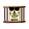 [EX103] Executive 4-Pillar Gold & Rosewood Piano Finish Clock  Thumbnail