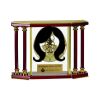 [EX103] Executive 4-Pillar Gold & Rosewood Piano Finish Clock  Thumbnail