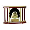 [EX103] Executive 4-Pillar Gold & Rosewood Piano Finish Clock  Thumbnail