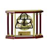 [EX103] Executive 4-Pillar Gold & Rosewood Piano Finish Clock  Thumbnail