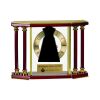 [EX103] Executive 4-Pillar Gold & Rosewood Piano Finish Clock  Thumbnail
