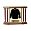 [EX103] Executive 4-Pillar Gold & Rosewood Piano Finish Clock  Thumbnail
