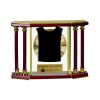 [EX103] Executive 4-Pillar Gold & Rosewood Piano Finish Clock  Thumbnail