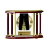 [EX103] Executive 4-Pillar Gold & Rosewood Piano Finish Clock  Thumbnail
