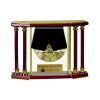 [EX103] Executive 4-Pillar Gold & Rosewood Piano Finish Clock  Thumbnail