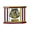 [EX103] Executive 4-Pillar Gold & Rosewood Piano Finish Clock  Thumbnail