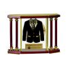 [EX103] Executive 4-Pillar Gold & Rosewood Piano Finish Clock  Thumbnail