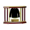 [EX103] Executive 4-Pillar Gold & Rosewood Piano Finish Clock  Thumbnail