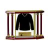 [EX103] Executive 4-Pillar Gold & Rosewood Piano Finish Clock  Thumbnail