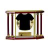 [EX103] Executive 4-Pillar Gold & Rosewood Piano Finish Clock  Thumbnail