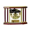 [EX103] Executive 4-Pillar Gold & Rosewood Piano Finish Clock  Thumbnail