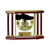 [EX103] Executive 4-Pillar Gold & Rosewood Piano Finish Clock  Thumbnail