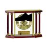 [EX103] Executive 4-Pillar Gold & Rosewood Piano Finish Clock  Thumbnail