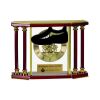 [EX103] Executive 4-Pillar Gold & Rosewood Piano Finish Clock  Thumbnail