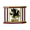 [EX103] Executive 4-Pillar Gold & Rosewood Piano Finish Clock  Thumbnail