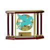 [EX103] Executive 4-Pillar Gold & Rosewood Piano Finish Clock  Thumbnail