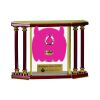 [EX103] Executive 4-Pillar Gold & Rosewood Piano Finish Clock  Thumbnail