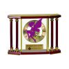 [EX103] Executive 4-Pillar Gold & Rosewood Piano Finish Clock  Thumbnail