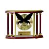 [EX103] Executive 4-Pillar Gold & Rosewood Piano Finish Clock  Thumbnail