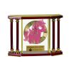 [EX103] Executive 4-Pillar Gold & Rosewood Piano Finish Clock  Thumbnail