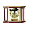 [EX103] Executive 4-Pillar Gold & Rosewood Piano Finish Clock  Thumbnail