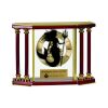 [EX103] Executive 4-Pillar Gold & Rosewood Piano Finish Clock  Thumbnail