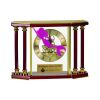 [EX103] Executive 4-Pillar Gold & Rosewood Piano Finish Clock  Thumbnail
