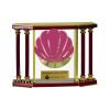 [EX103] Executive 4-Pillar Gold & Rosewood Piano Finish Clock  Thumbnail