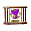[EX103] Executive 4-Pillar Gold & Rosewood Piano Finish Clock  Thumbnail