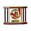 [EX103] Executive 4-Pillar Gold & Rosewood Piano Finish Clock  Thumbnail