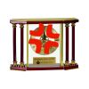 [EX103] Executive 4-Pillar Gold & Rosewood Piano Finish Clock  Thumbnail