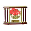 [EX103] Executive 4-Pillar Gold & Rosewood Piano Finish Clock  Thumbnail