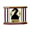 [EX103] Executive 4-Pillar Gold & Rosewood Piano Finish Clock  Thumbnail