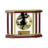 [EX103] Executive 4-Pillar Gold & Rosewood Piano Finish Clock  Thumbnail