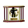 [EX103] Executive 4-Pillar Gold & Rosewood Piano Finish Clock  Thumbnail